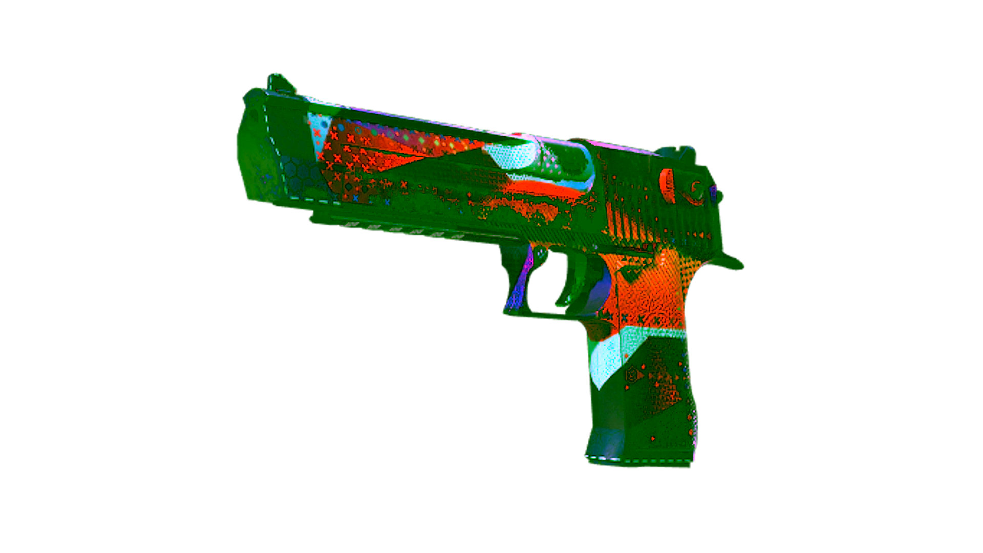 Display for StatTrak™ Desert Eagle | Ocean Drive (Battle-Scarred)