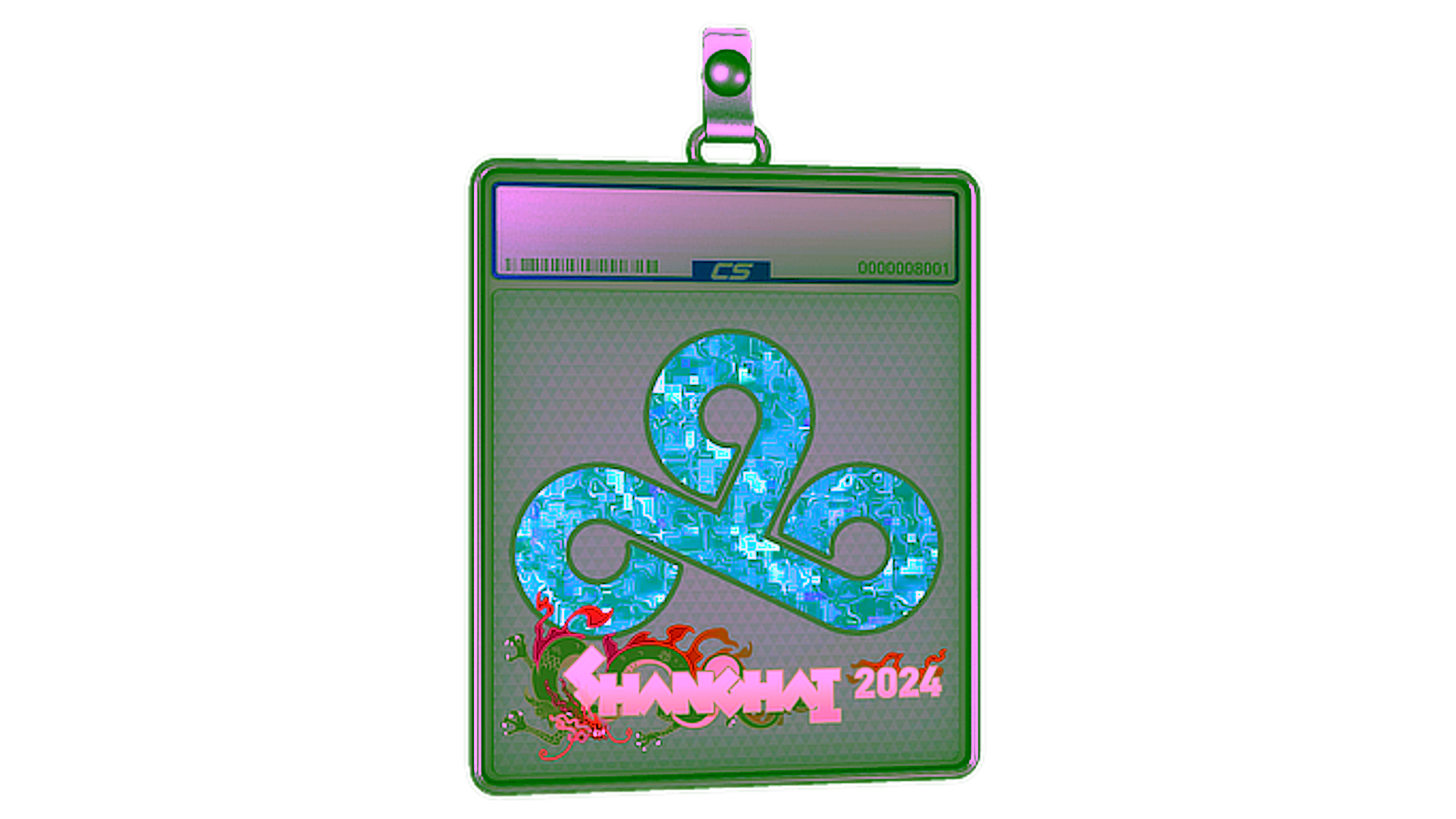 Display for Sticker Slab | Cloud9 (Glitter) | Shanghai 2024