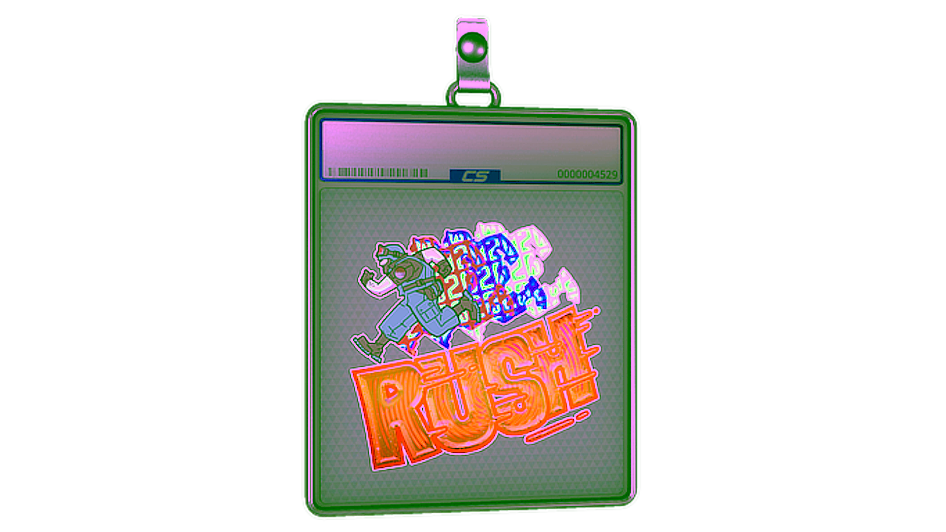Display for Sticker Slab | Rush 4x20 (Holo)