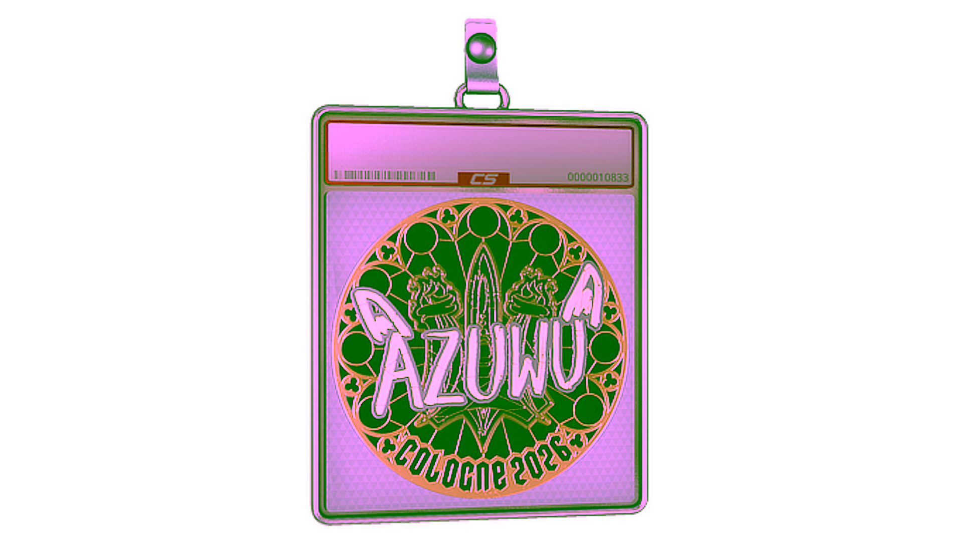 Sticker Slab | AZUWU (Gold) | Cologne 2026 için görüntü