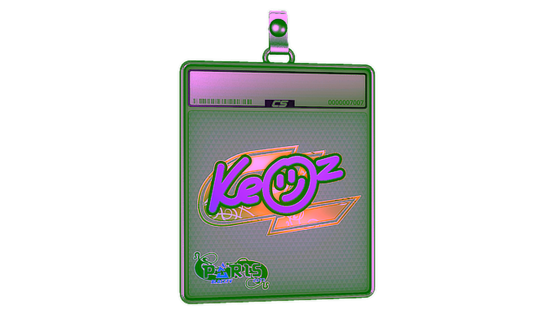 Wyświetl dla Sticker Slab | Keoz (Holo) | Paris 2023