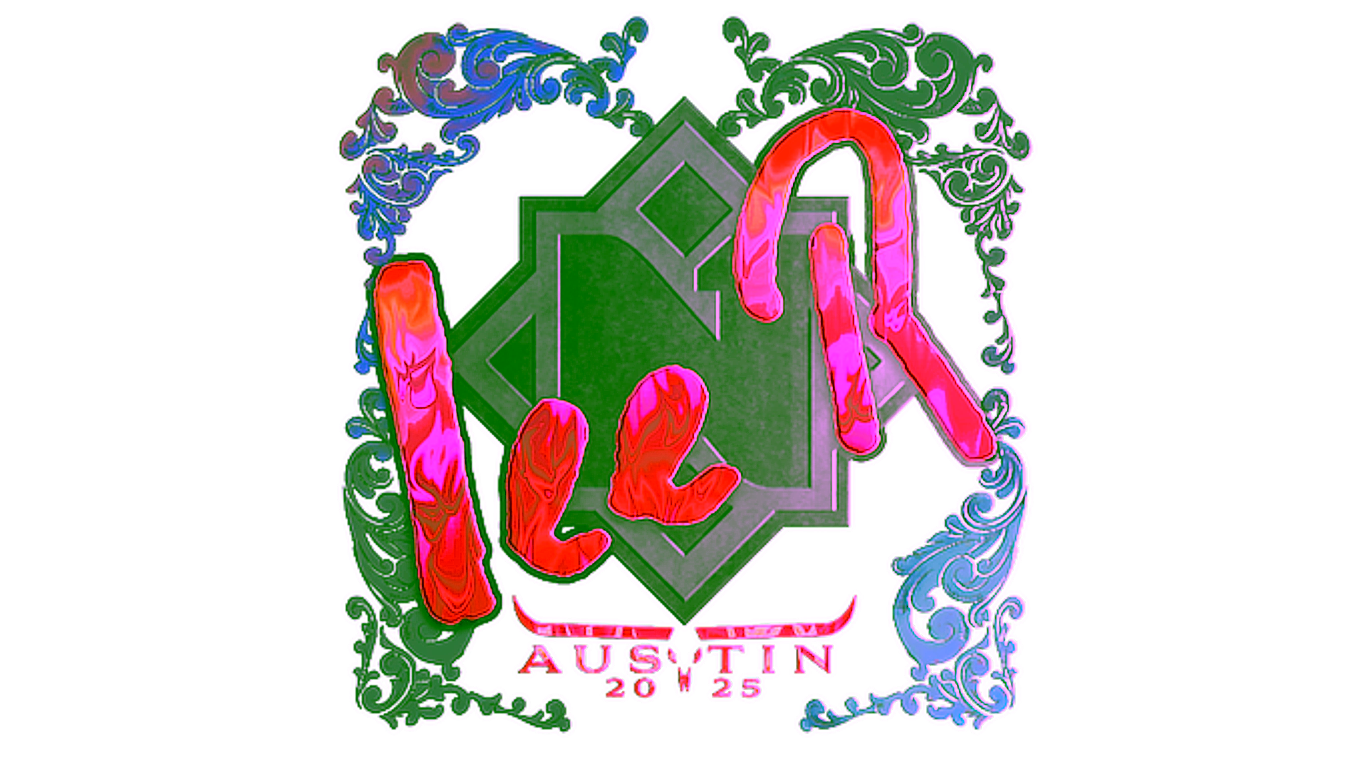 Display for Sticker | 1eeR (Holo) | Austin 2025