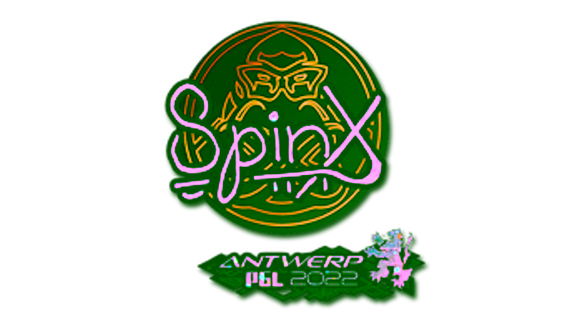 Display for Sticker | Spinx (Glitter) | Antwerp 2022