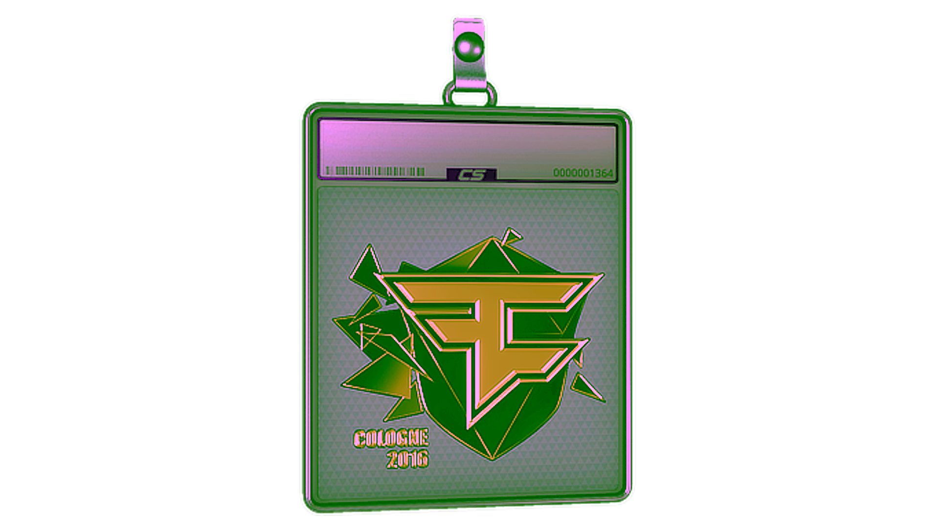 Display for Sticker Slab | FaZe Clan (Gold) | Cologne 2016