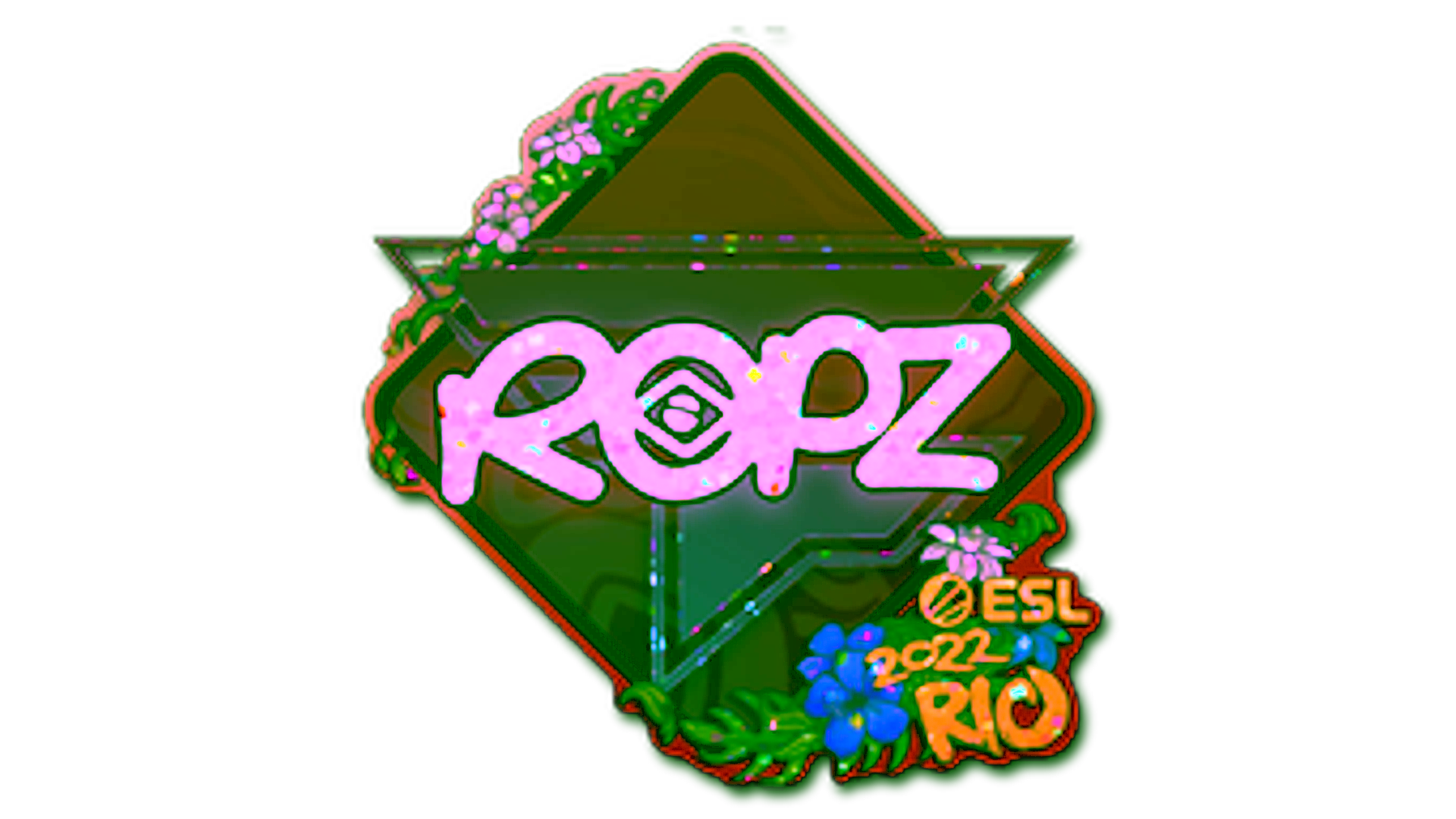 Wyświetl dla Sticker | ropz (Glitter) | Rio 2022