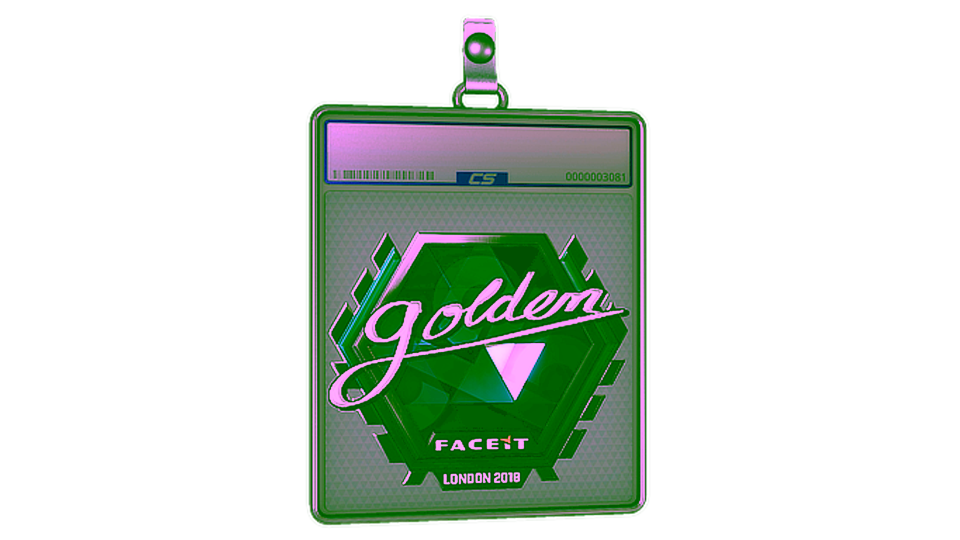 Display for Sticker Slab | Golden (Foil) | London 2018