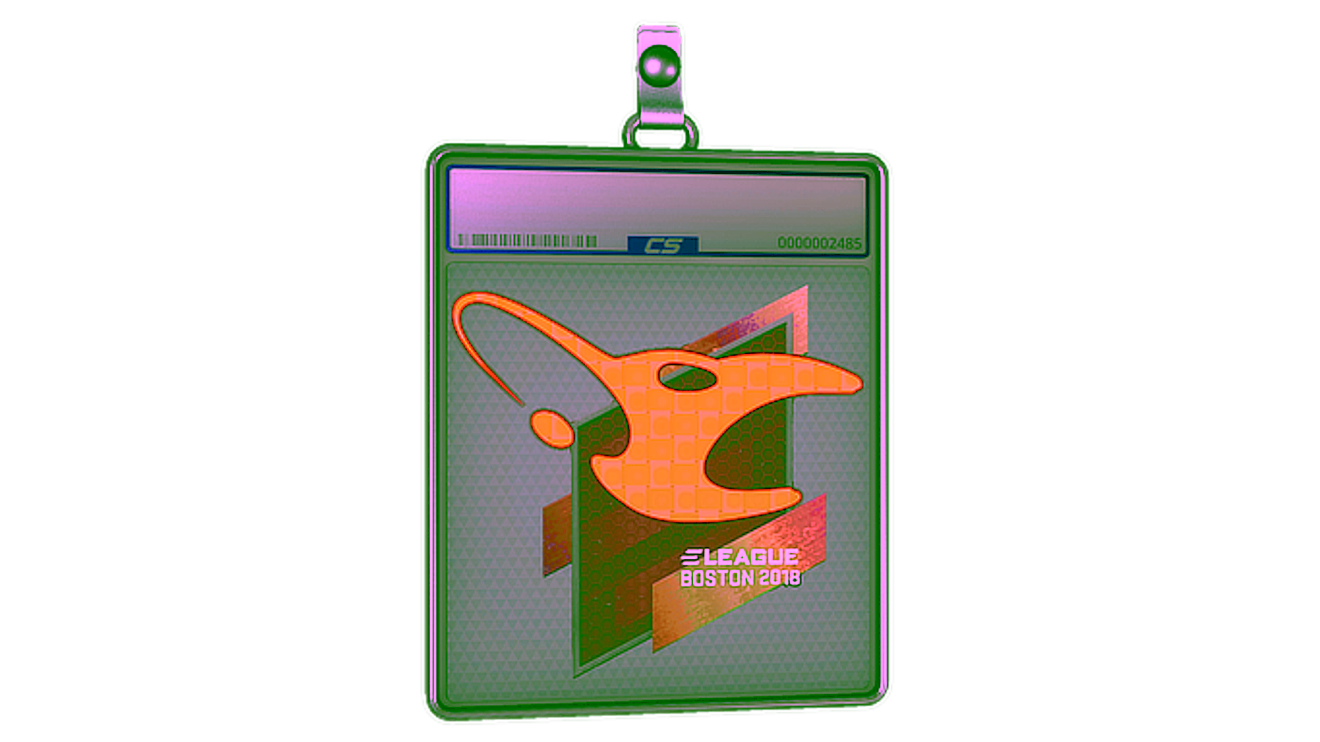 Display for Sticker Slab | mousesports (Holo) | Boston 2018