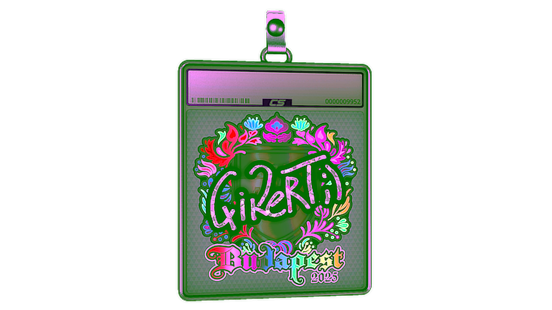 Display for Sticker Slab | qikert (Holo) | Budapest 2025