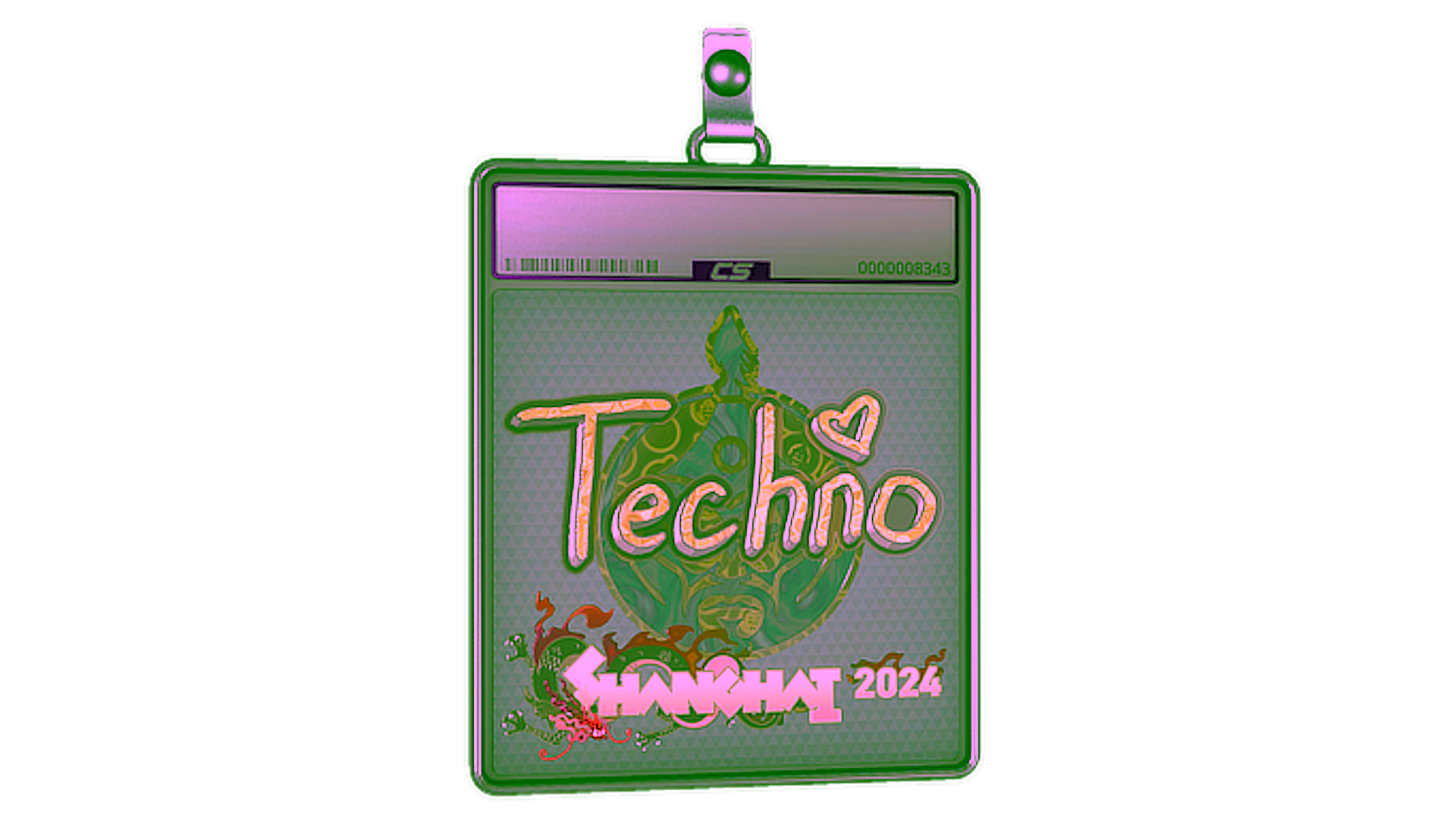 Wyświetl dla Sticker Slab | Techno4K (Holo) | Shanghai 2024
