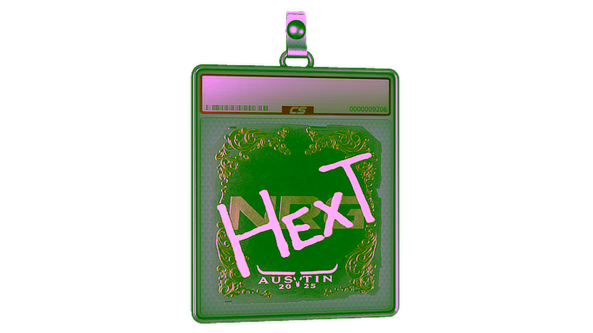 Exibição para Sticker Slab | HexT (Gold) | Austin 2025