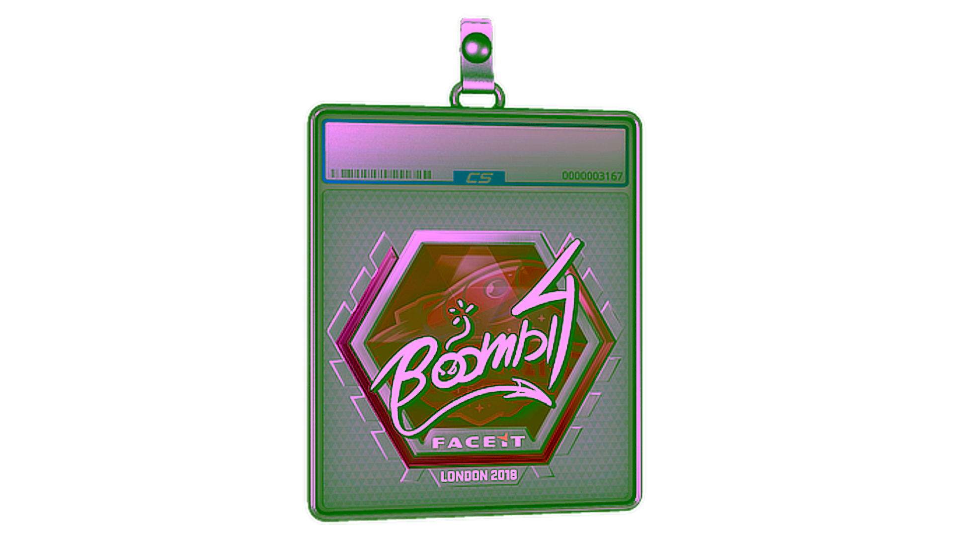 Display for Sticker Slab | Boombl4 | London 2018