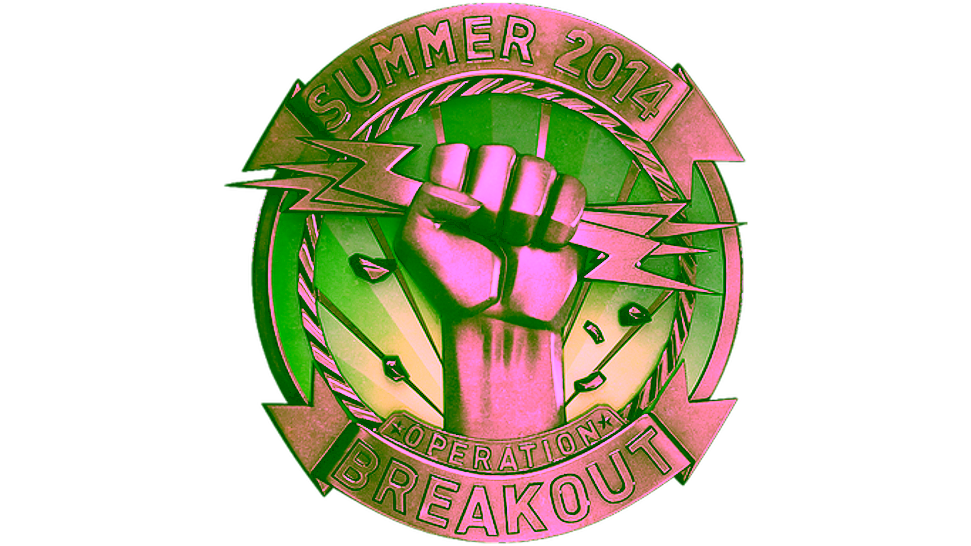 Display for Operation Breakout Challenge Coin