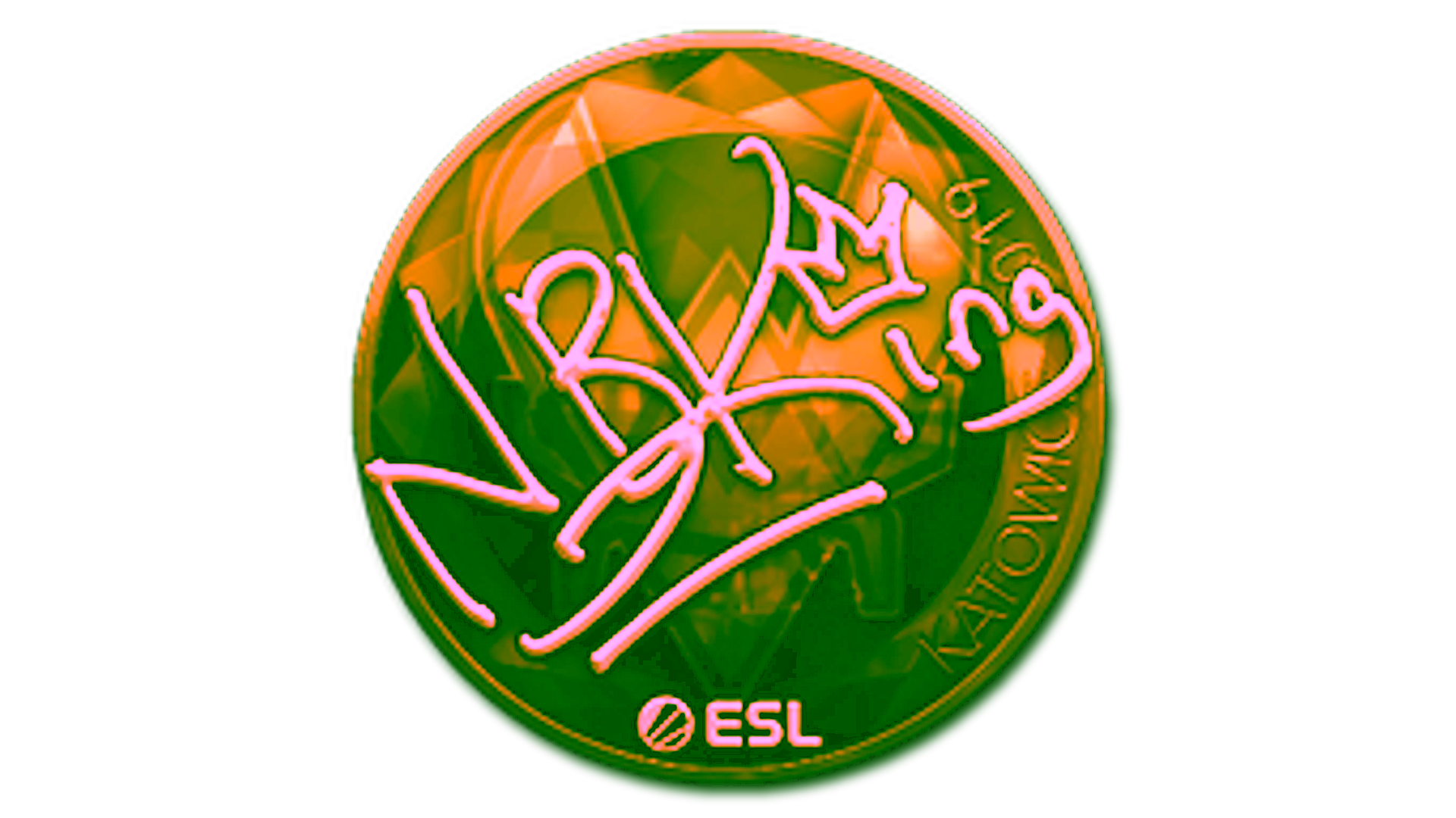 Anzeige für Sticker | NBK- (Gold) | Katowice 2019