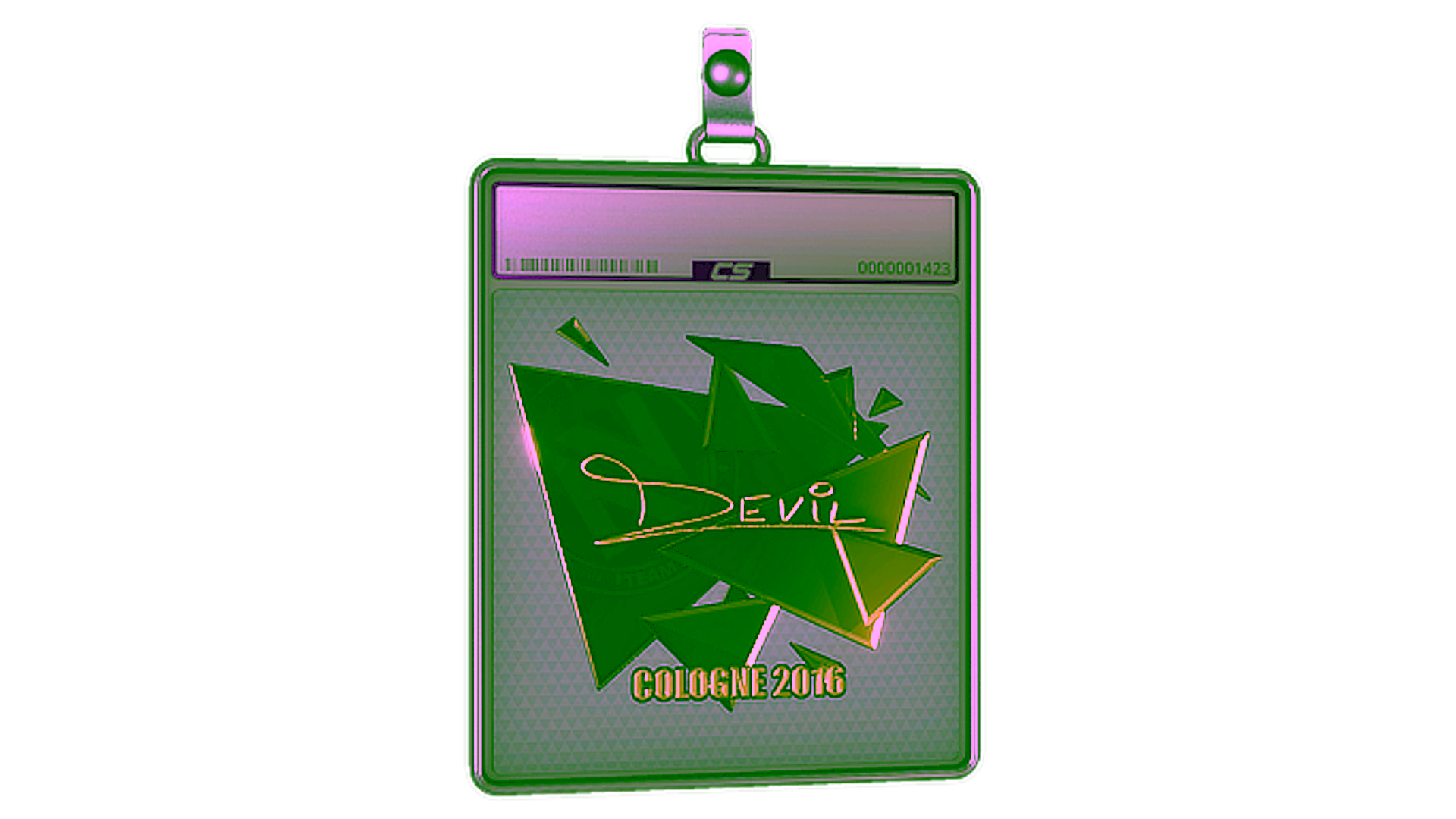 Affichage pour Sticker Slab | DEVIL (Gold) | Cologne 2016