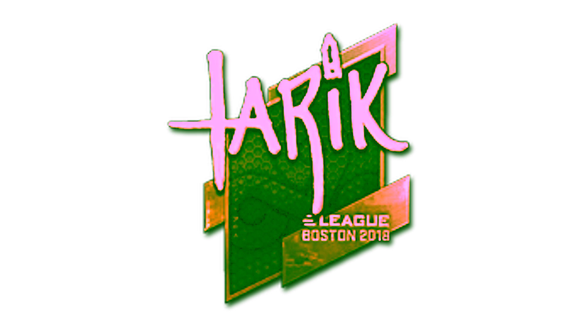 Display for Sticker | tarik (Gold) | Boston 2018