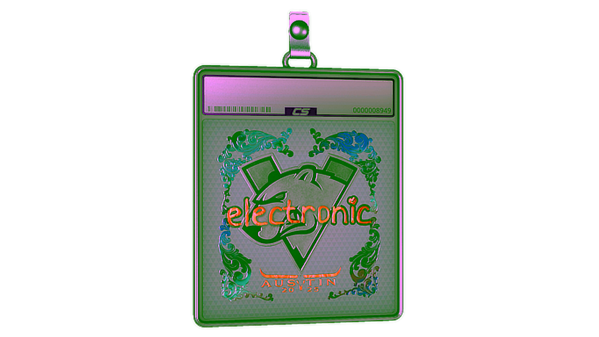 Display for Sticker Slab | electronic (Holo) | Austin 2025