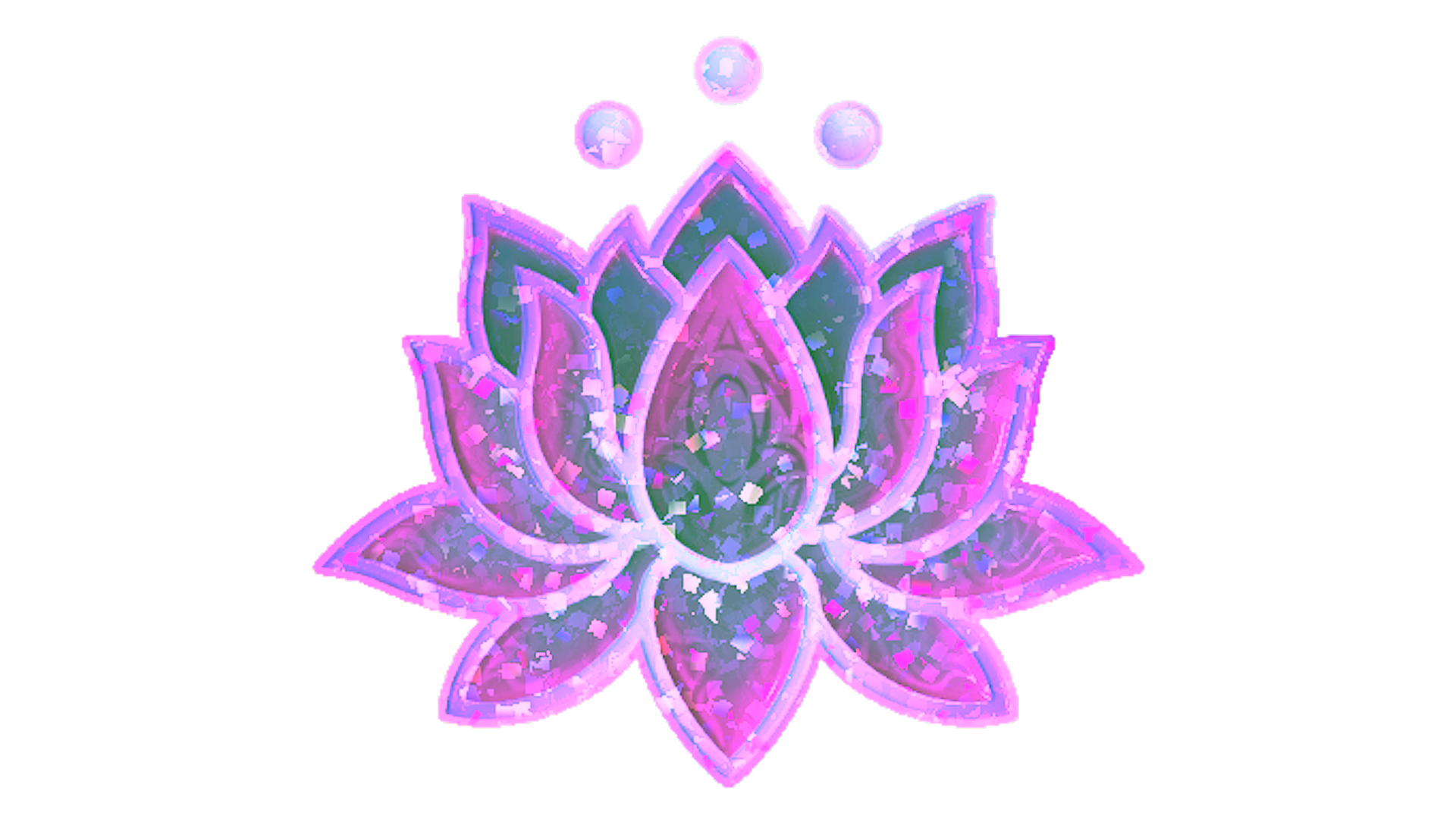 Display for Sticker | Lotus (Glitter)