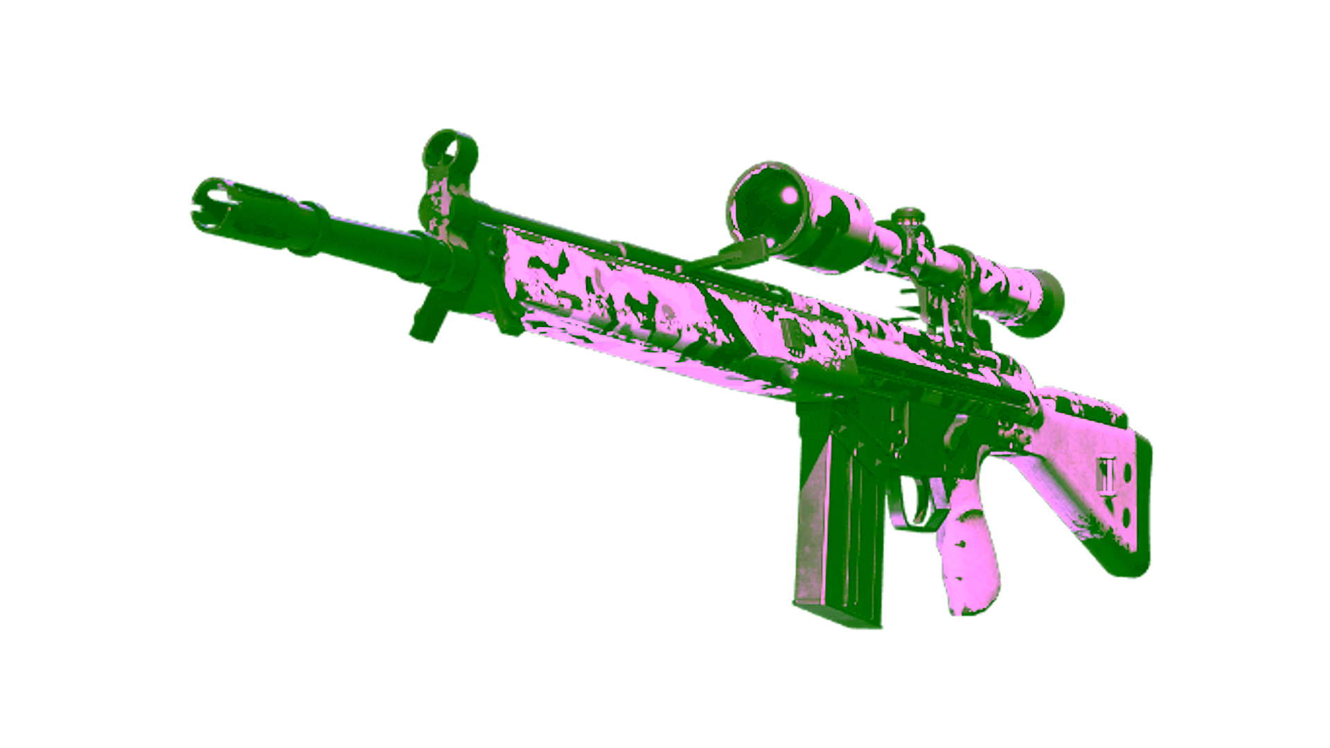 Display for Souvenir G3SG1 | Polar Camo (Well-Worn)