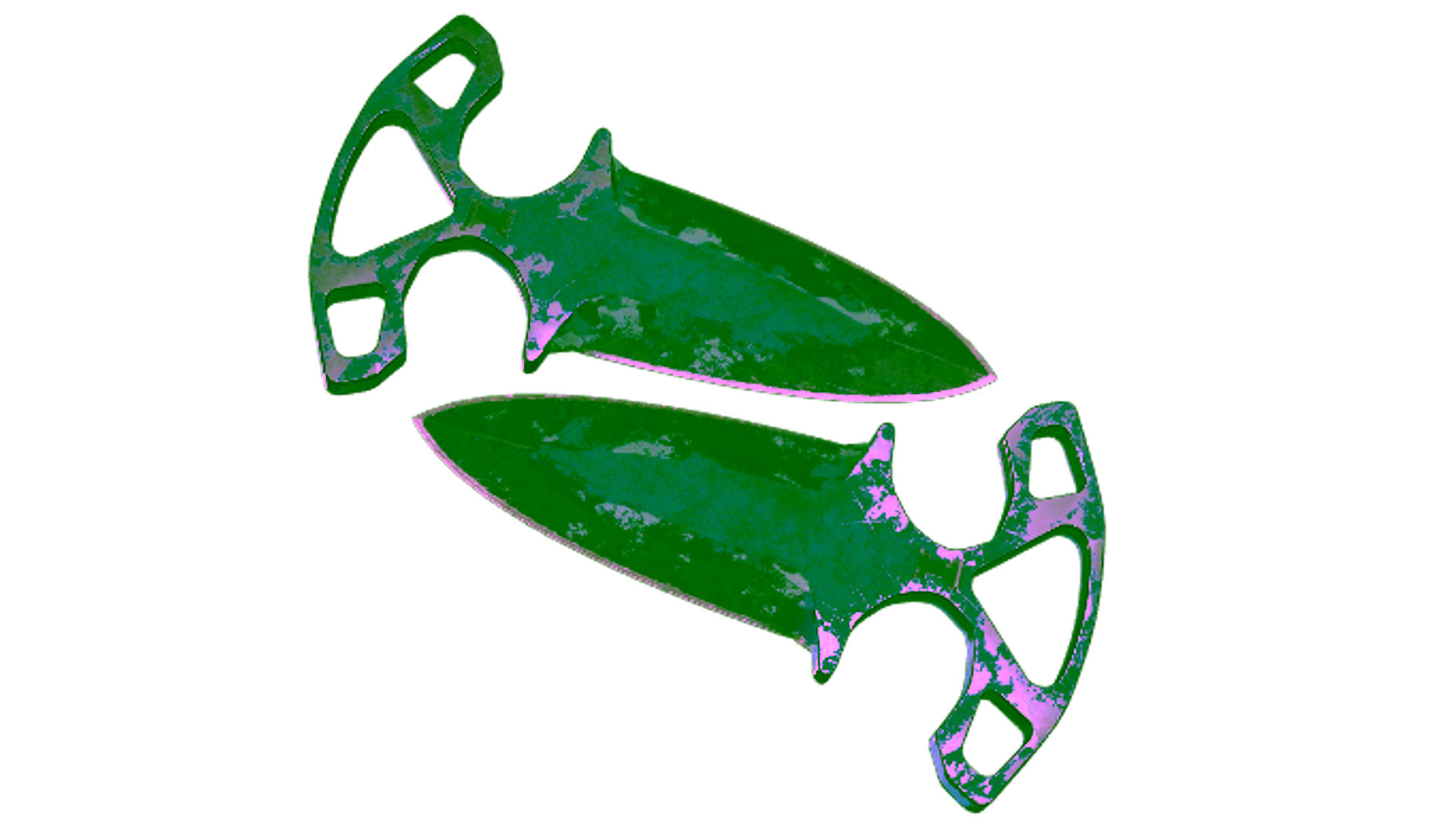 Display for ★ StatTrak™ Shadow Daggers | Bright Water (Battle-Scarred)