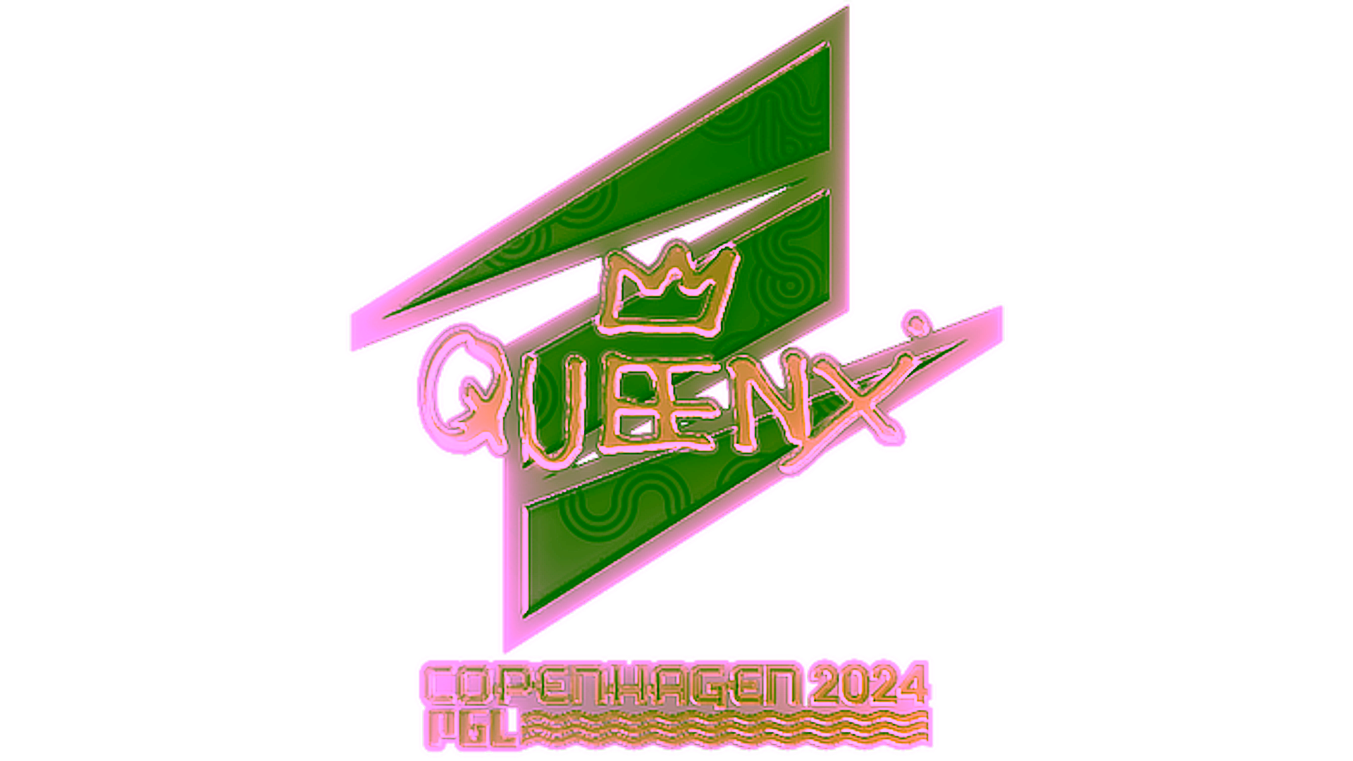 Display for Sticker | Queenix (Gold) | Copenhagen 2024