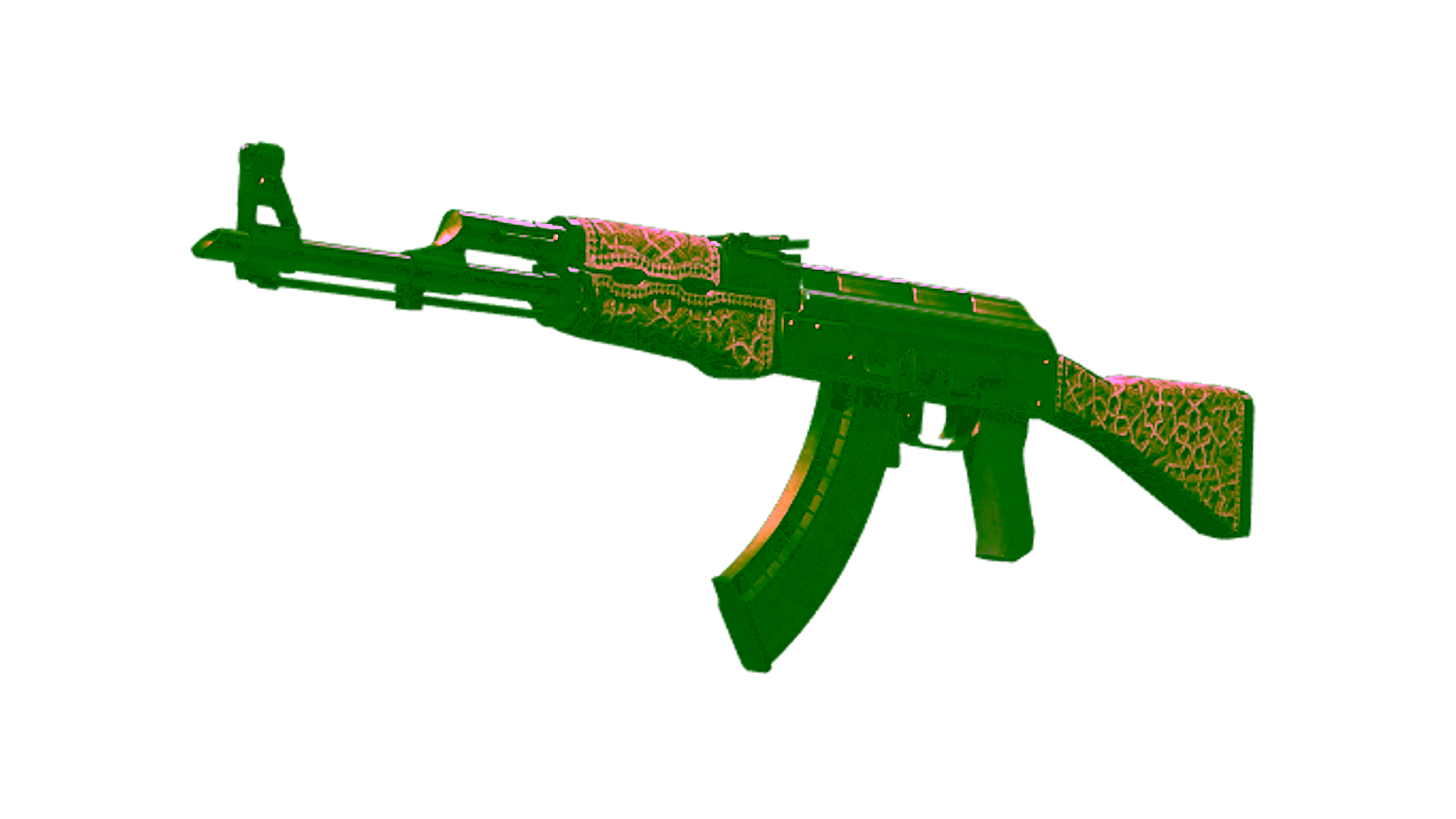 Display for Souvenir AK-47 | Gold Arabesque (Battle-Scarred)