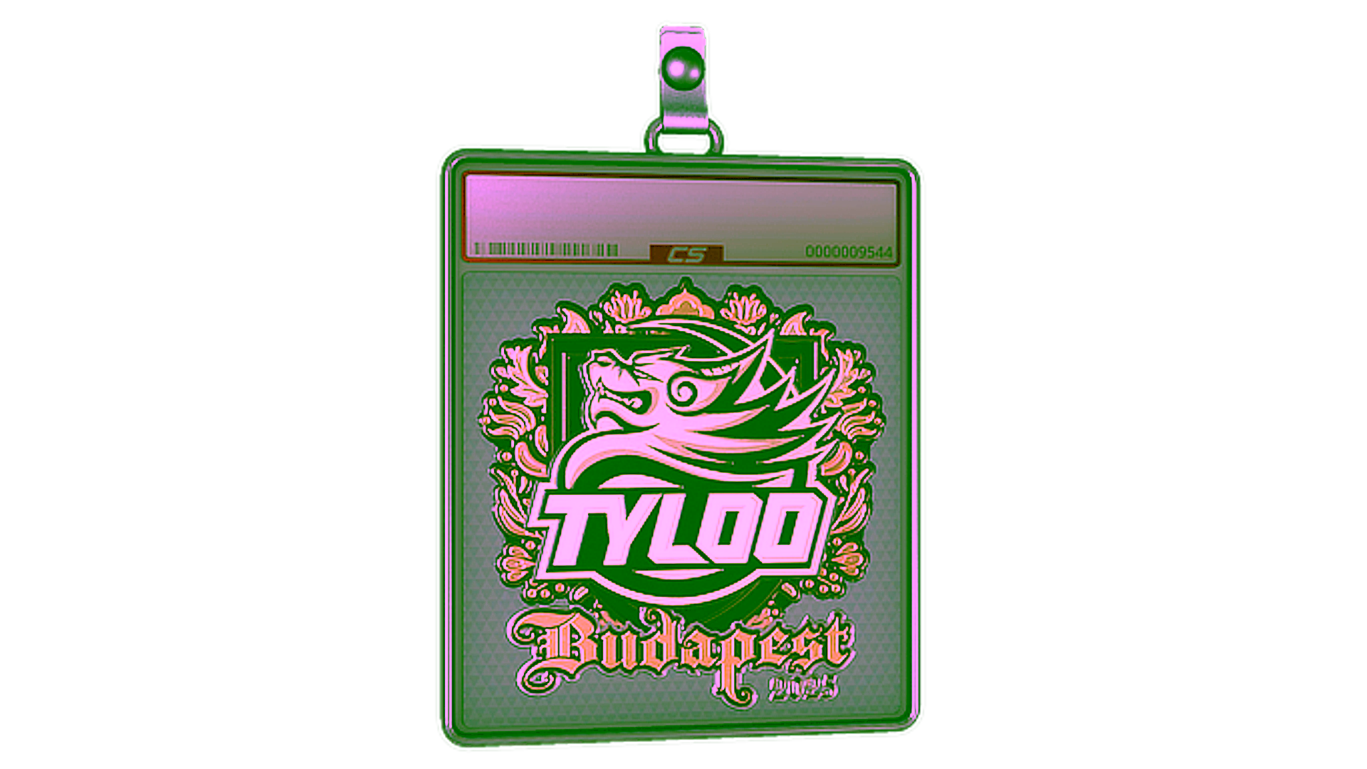 Display for Sticker Slab | TYLOO (Gold) | Budapest 2025