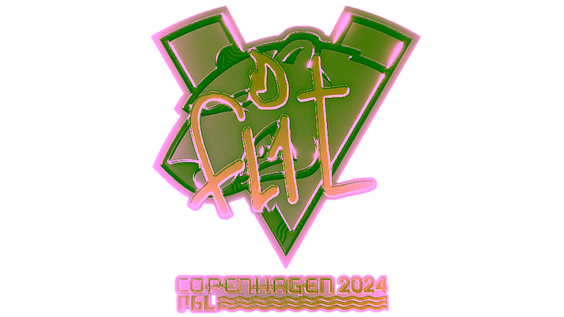 Display for Sticker | FL1T (Gold) | Copenhagen 2024