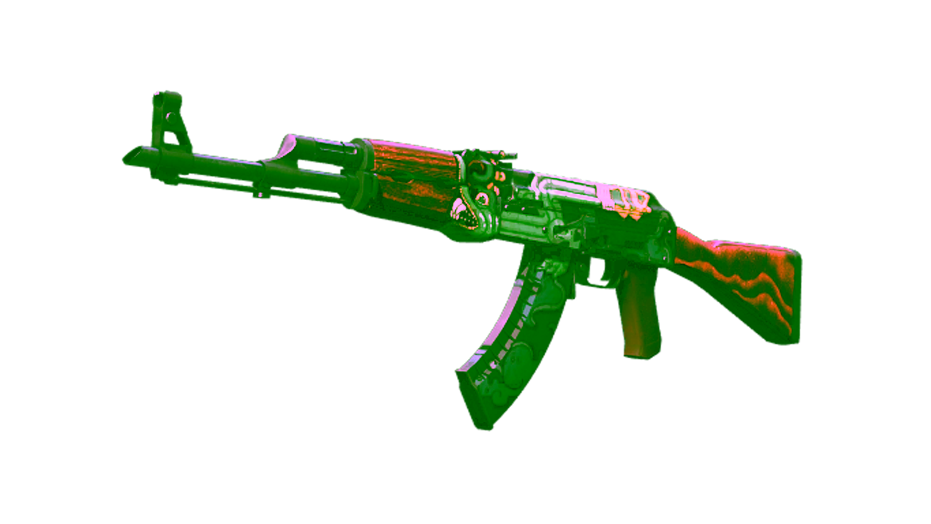 Display for AK-47 | Fire Serpent (Well-Worn)