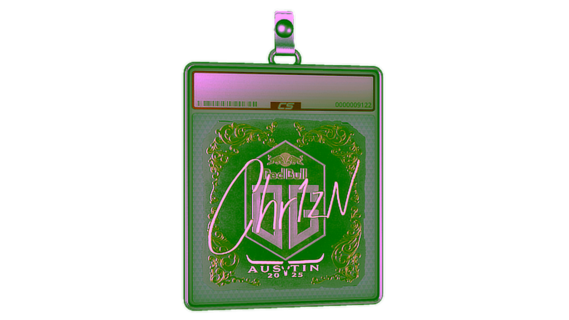 Display for Sticker Slab | Chr1zN (Gold) | Austin 2025