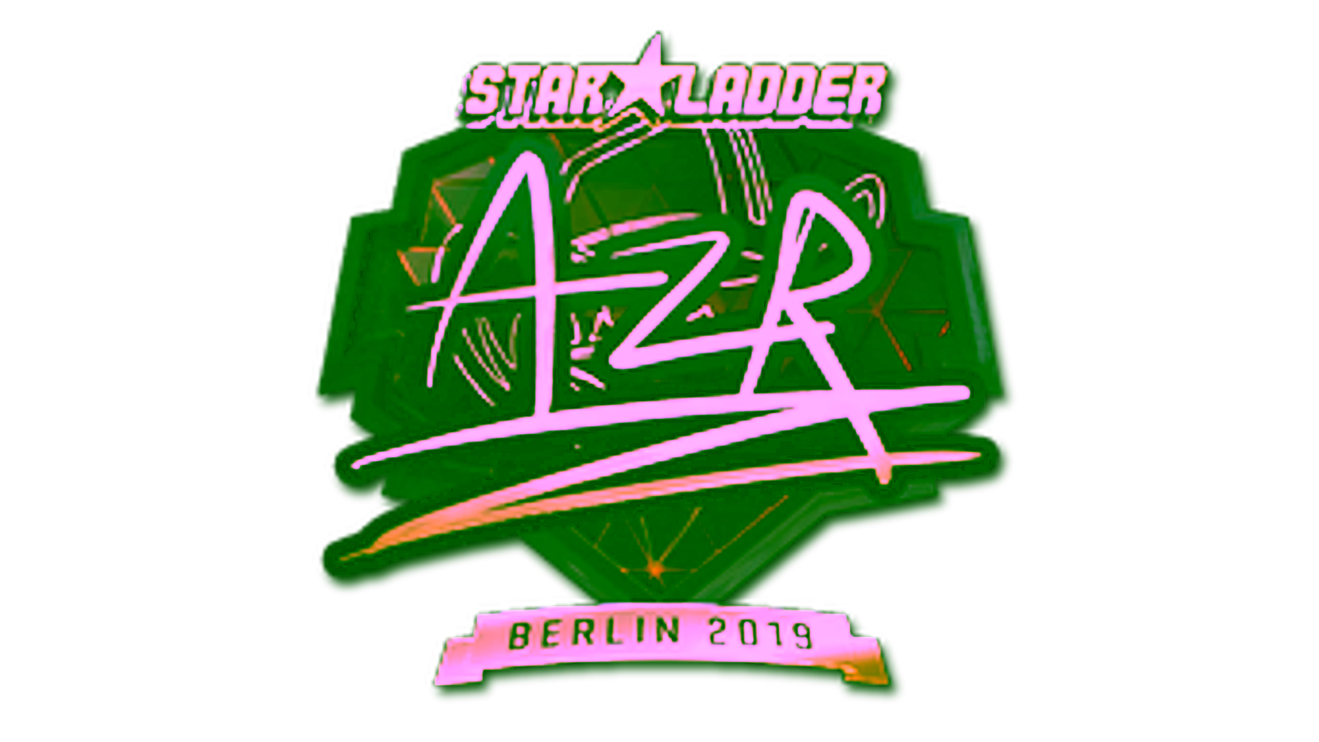 Display for Sticker | AZR (Gold) | Berlin 2019