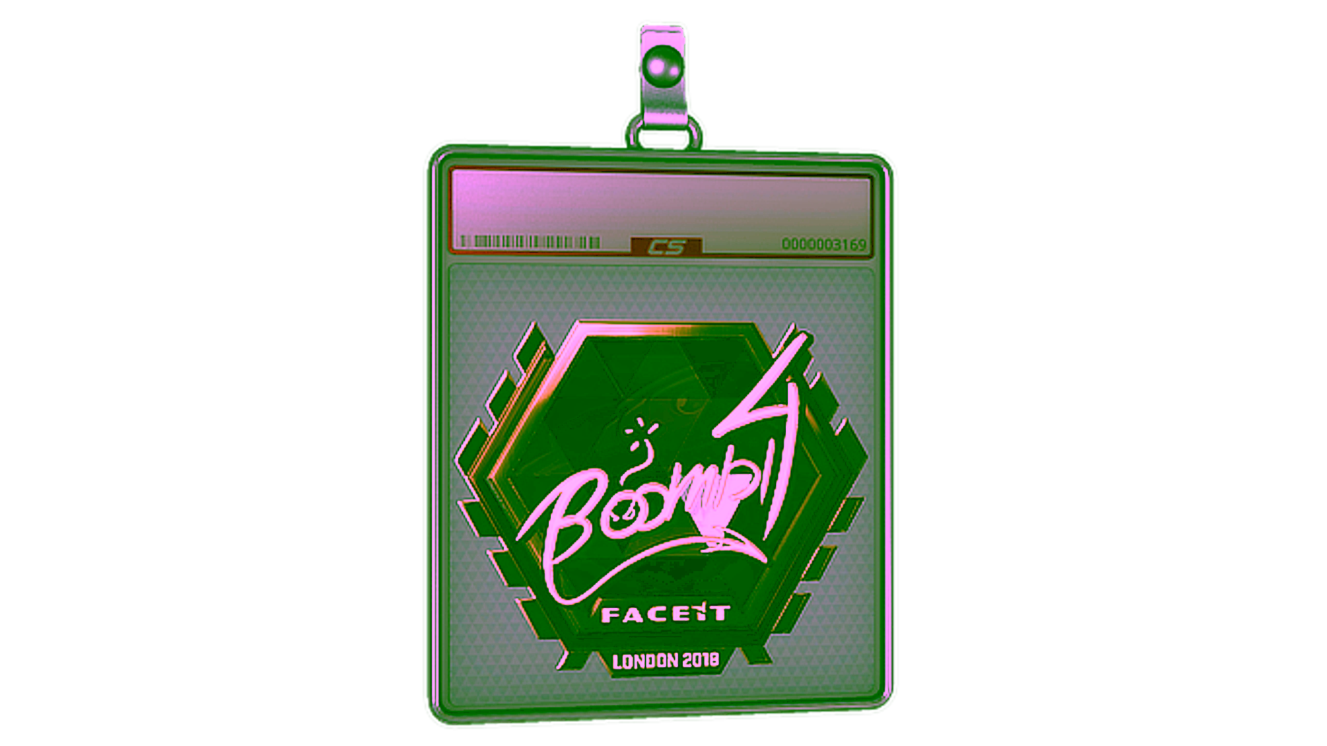 Display for Sticker Slab | Boombl4 (Gold) | London 2018