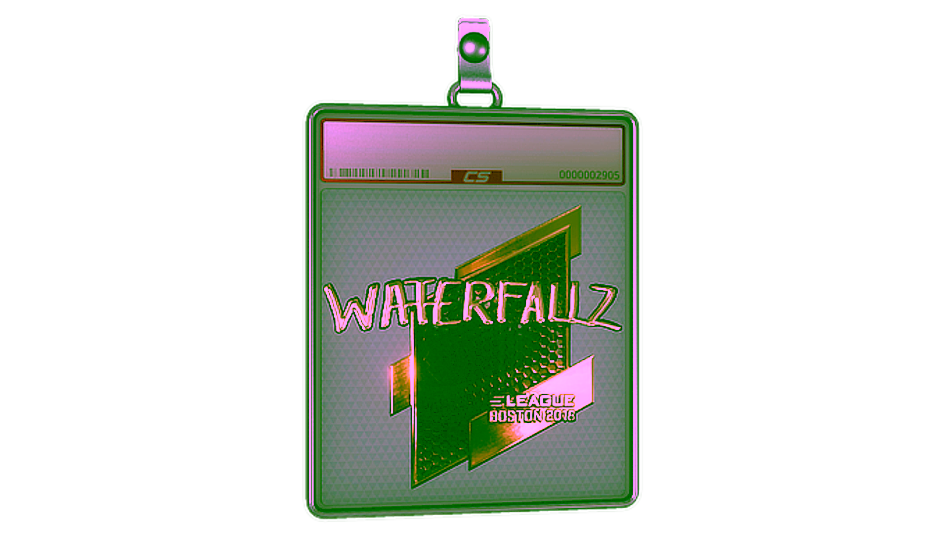 Display for Sticker Slab | waterfaLLZ (Gold) | Boston 2018