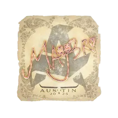 Sticker MAJ3R Austin 2025