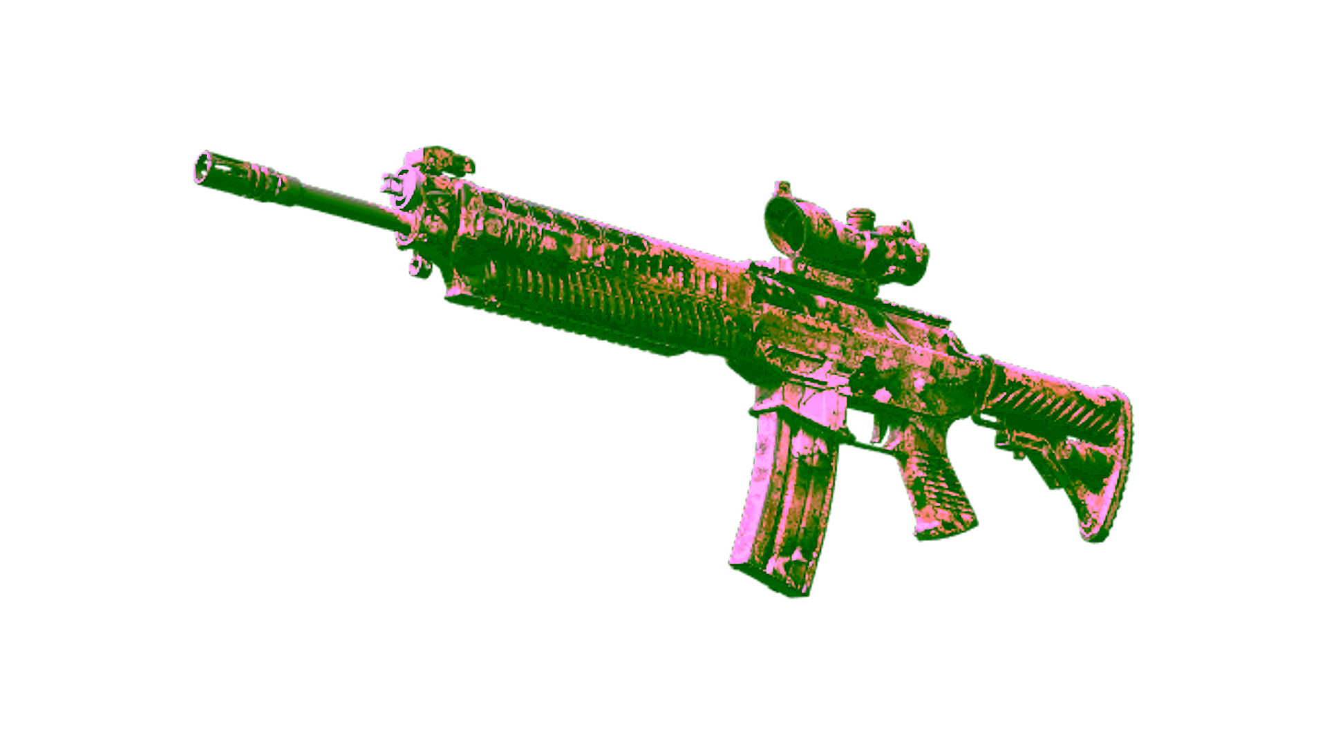 Display for Souvenir SG 553 | Bleached (Field-Tested)