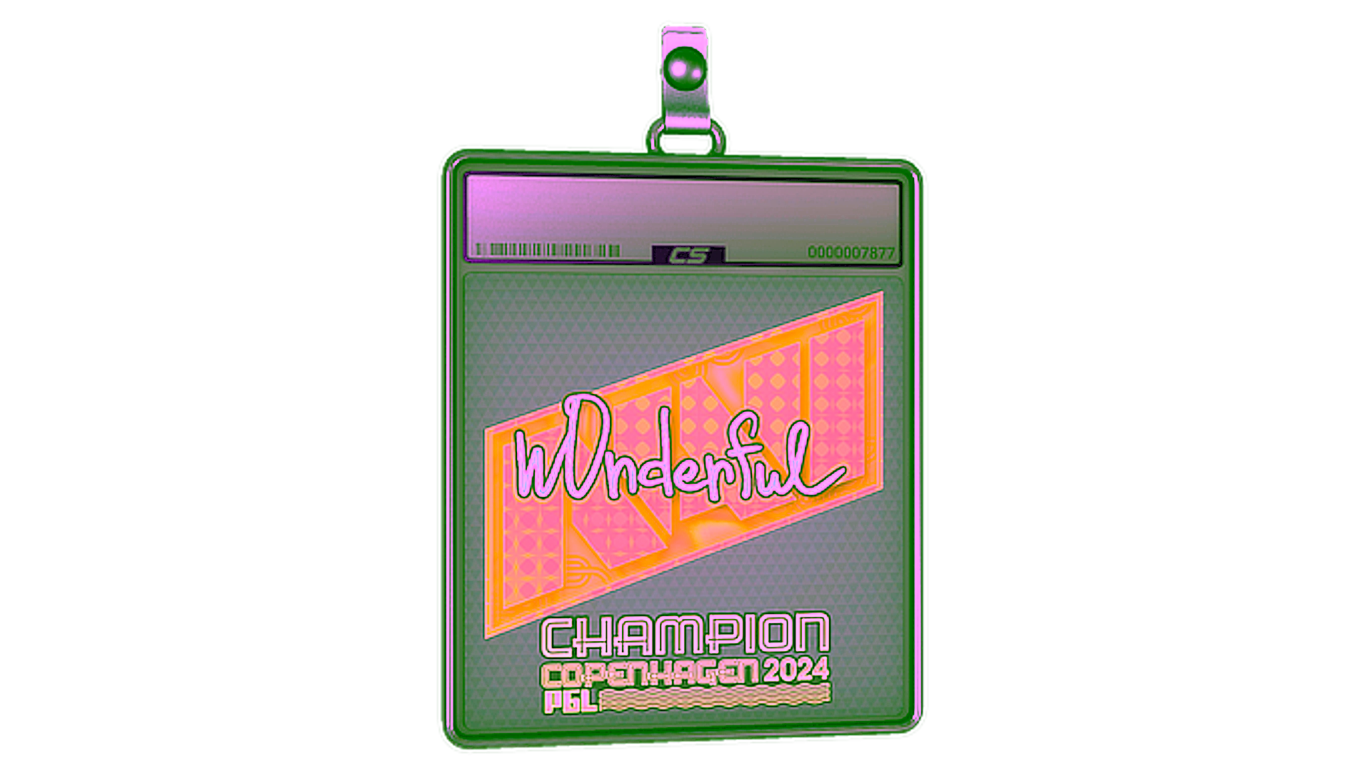 Display for Sticker Slab | w0nderful (Holo, Champion) | Copenhagen 2024
