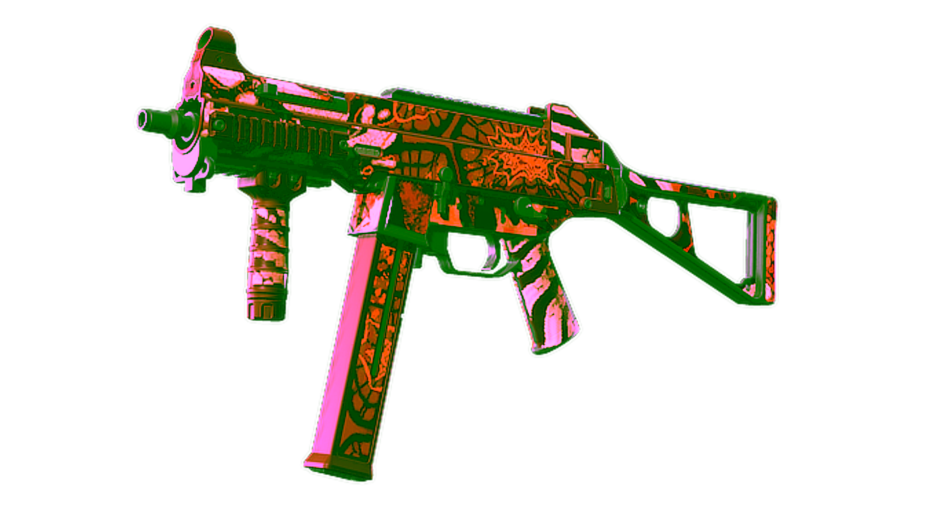 Display for Souvenir UMP-45 | Warm Blooded (Factory New)