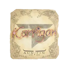 Sticker karrigan Austin 2025