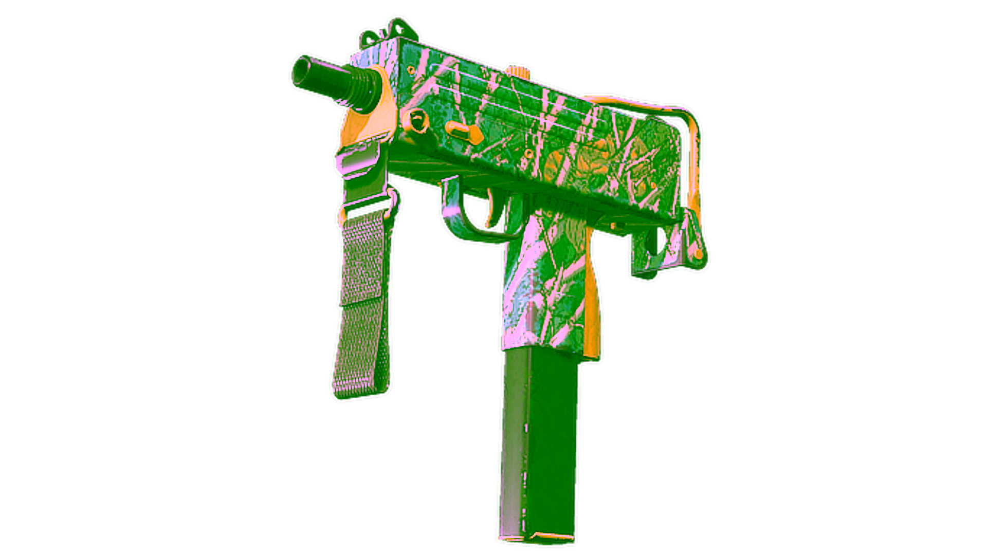 Display for Souvenir MAC-10 | Poplar Thicket (Well-Worn)