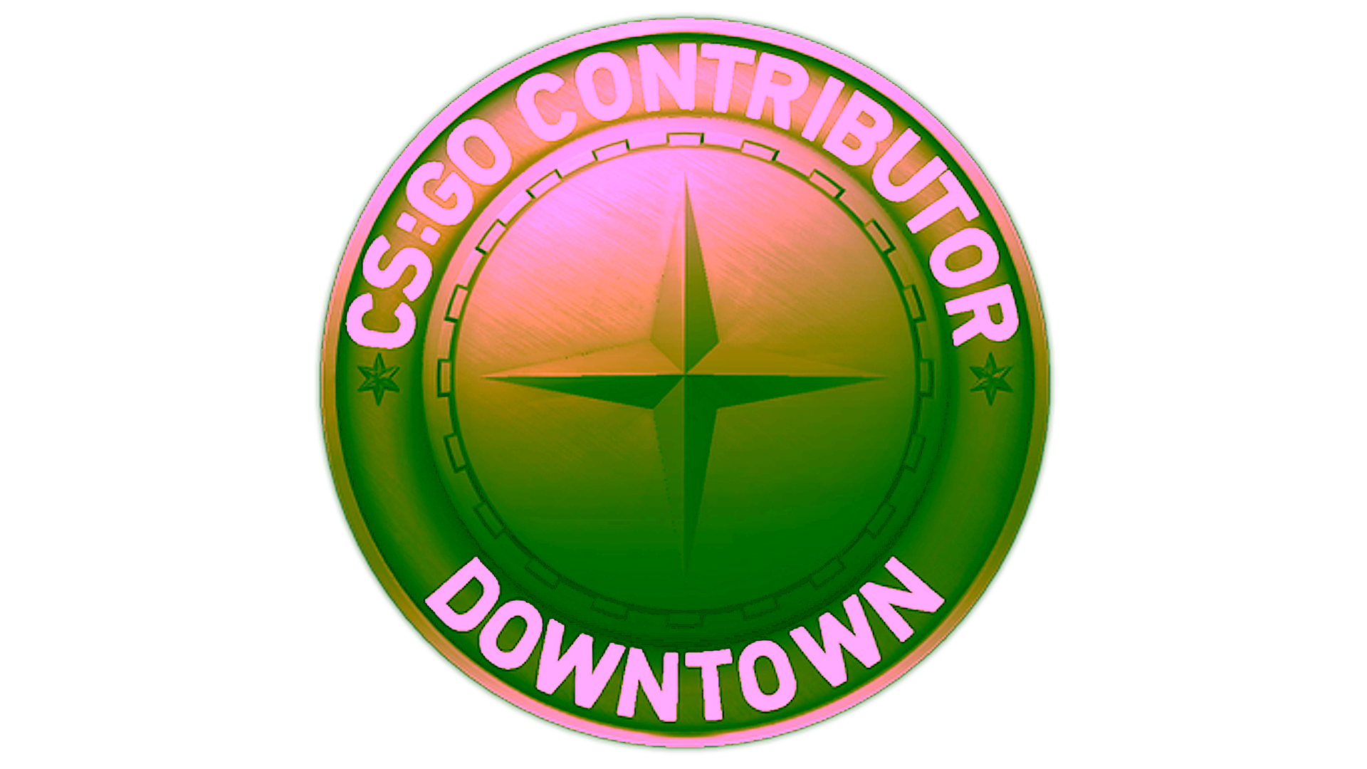 Display for Downtown Map Coin