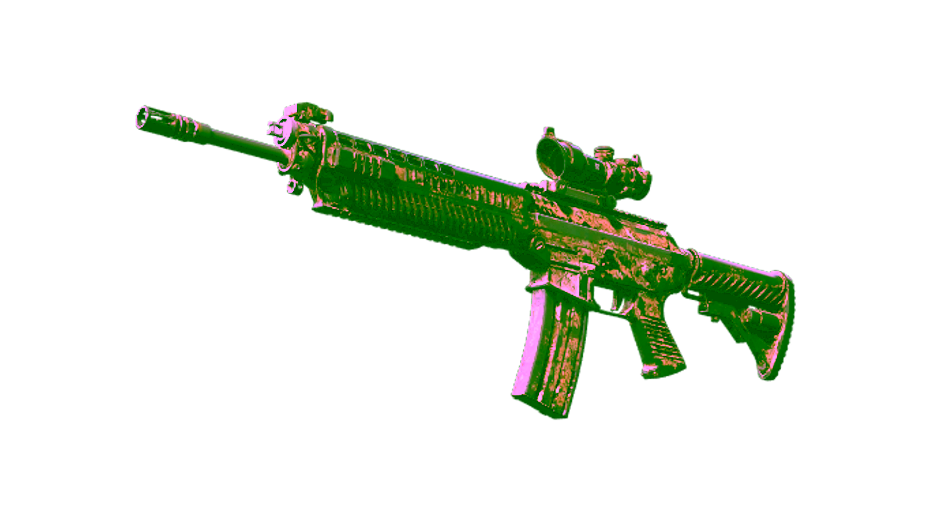 Display for SG 553 | Bleached (Battle-Scarred)
