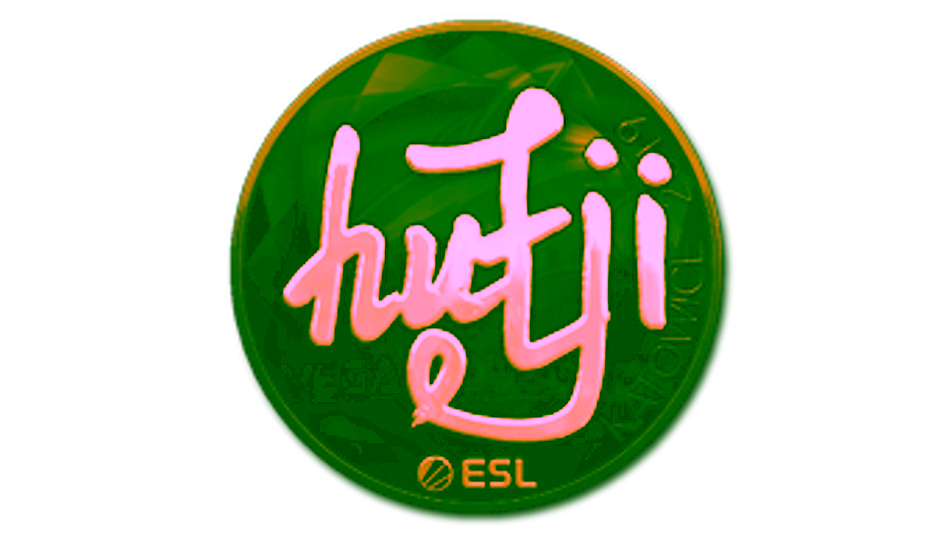 Display for Sticker | hutji (Gold) | Katowice 2019