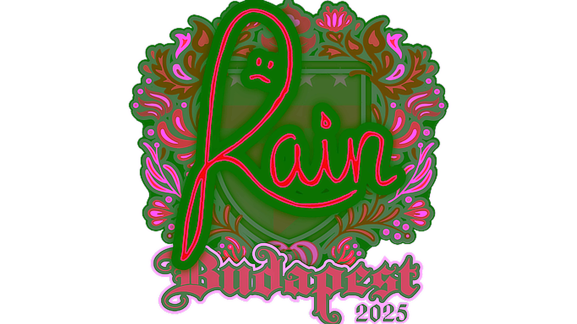 Display for Sticker | rain | Budapest 2025