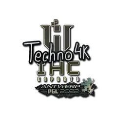 Sticker Techno4K Antwerp 2022