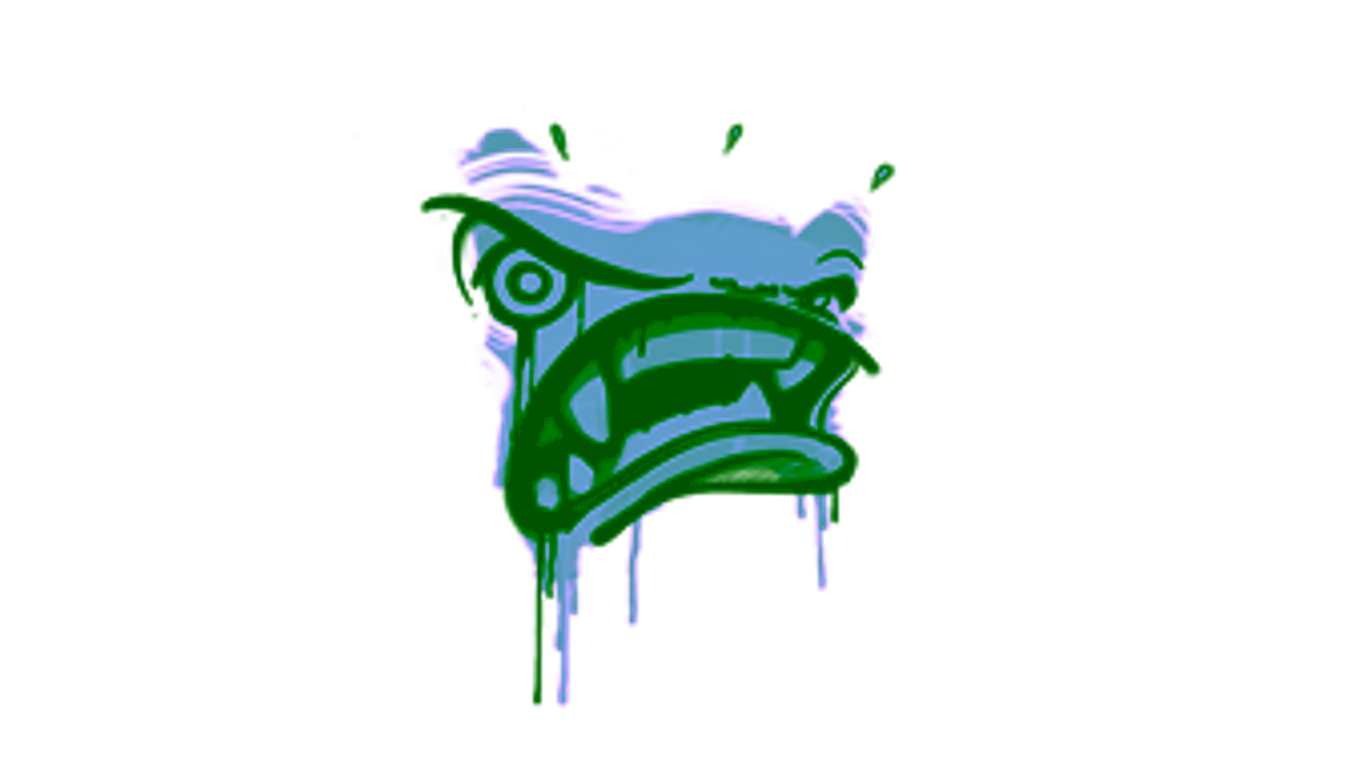 Display for Sealed Graffiti | Rage Mode (Wire Blue)