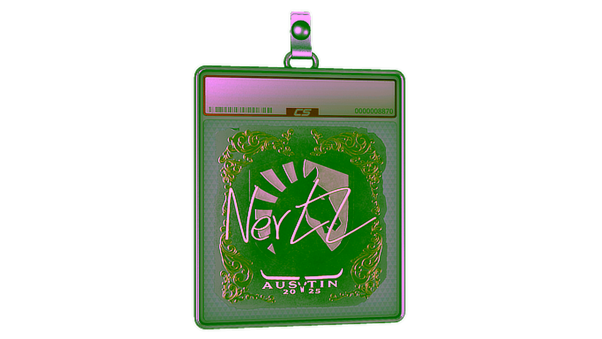 Display for Sticker Slab | NertZ (Gold) | Austin 2025