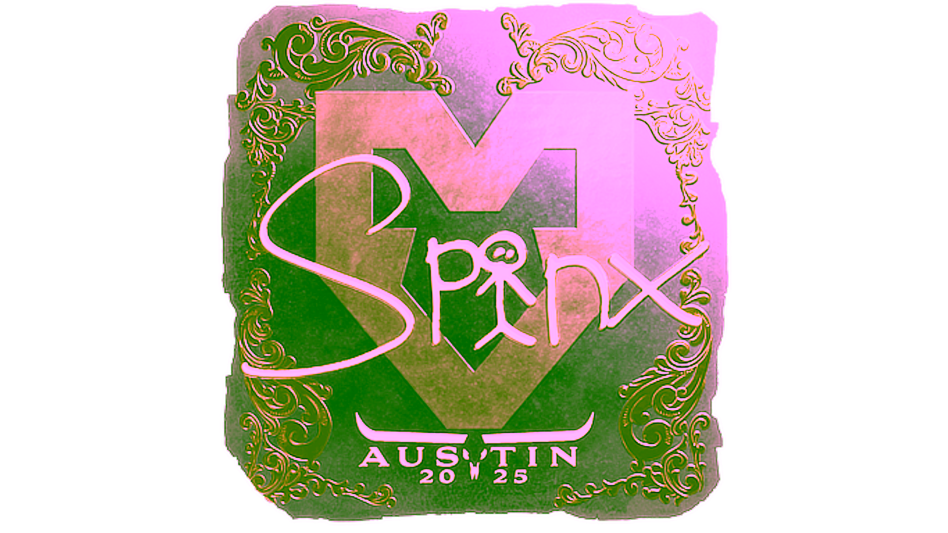 Display for Sticker | Spinx (Gold) | Austin 2025