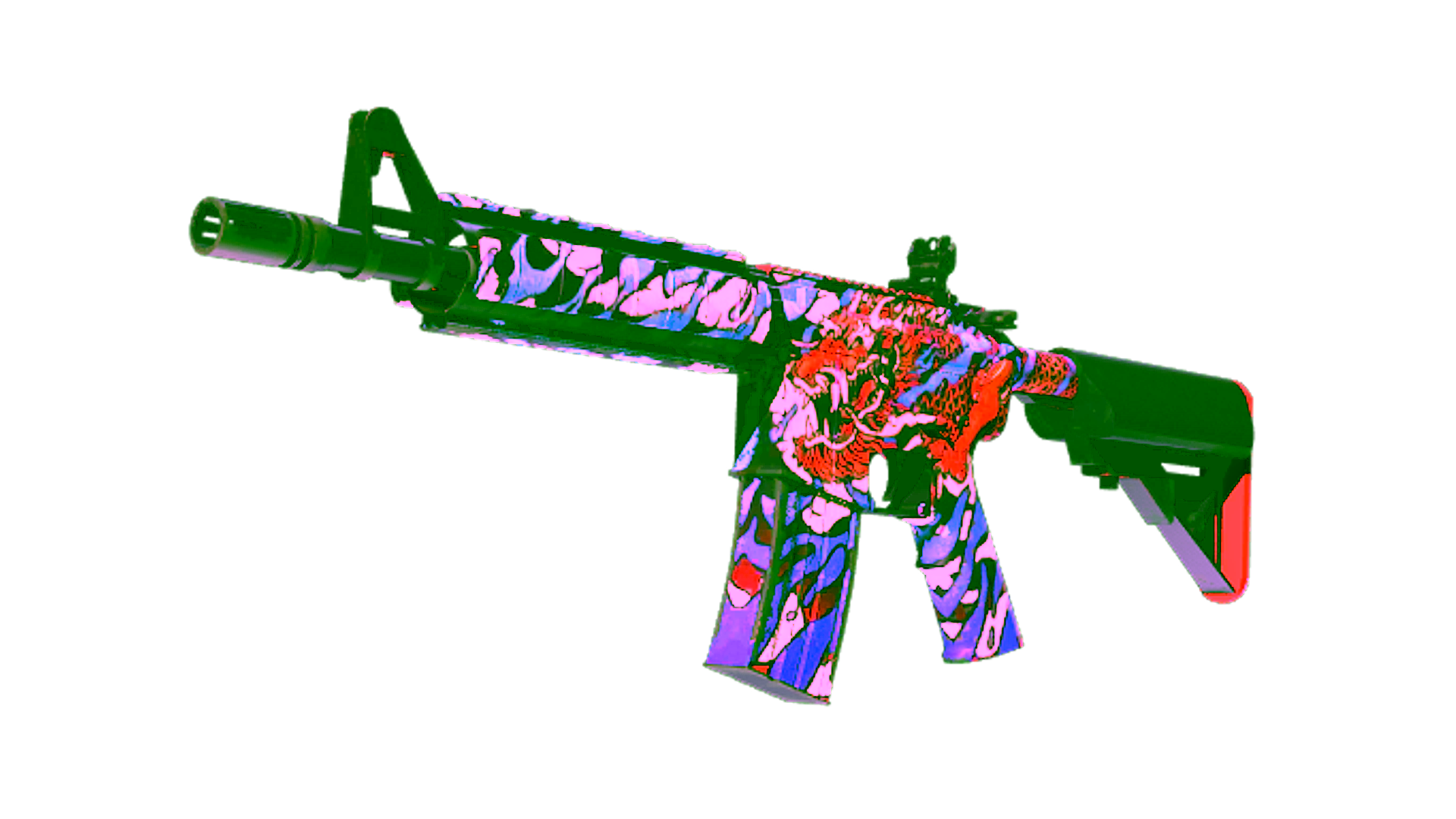 Display for M4A4 | 龍王 (Dragon King) (Factory New)