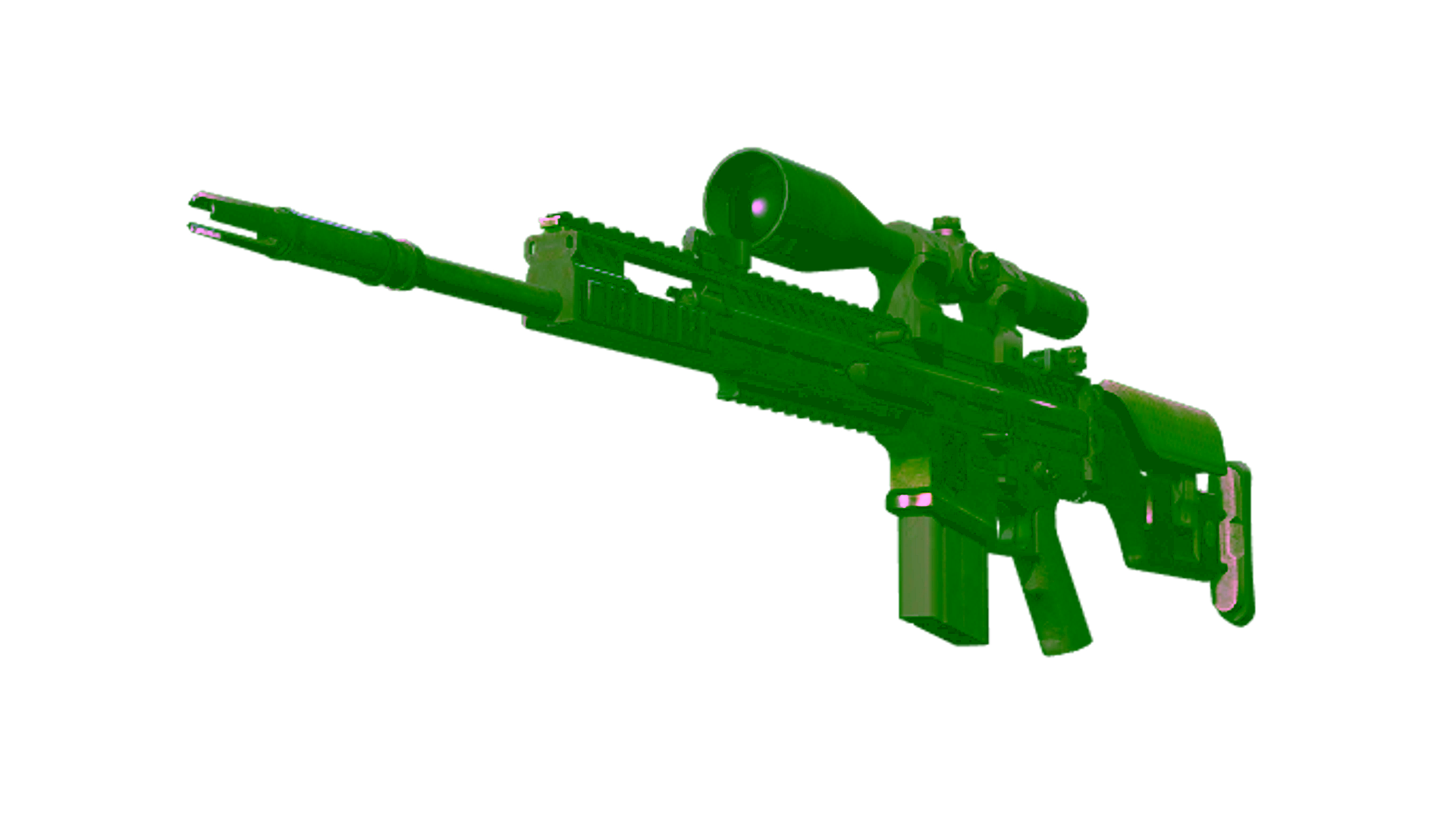Display for SCAR-20 | Green Marine (Battle-Scarred)