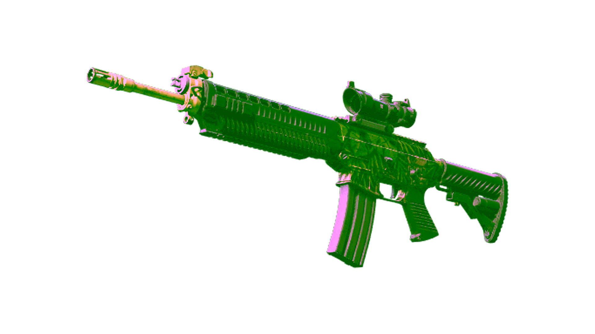 Display for SG 553 | Lush Ruins (Well-Worn)