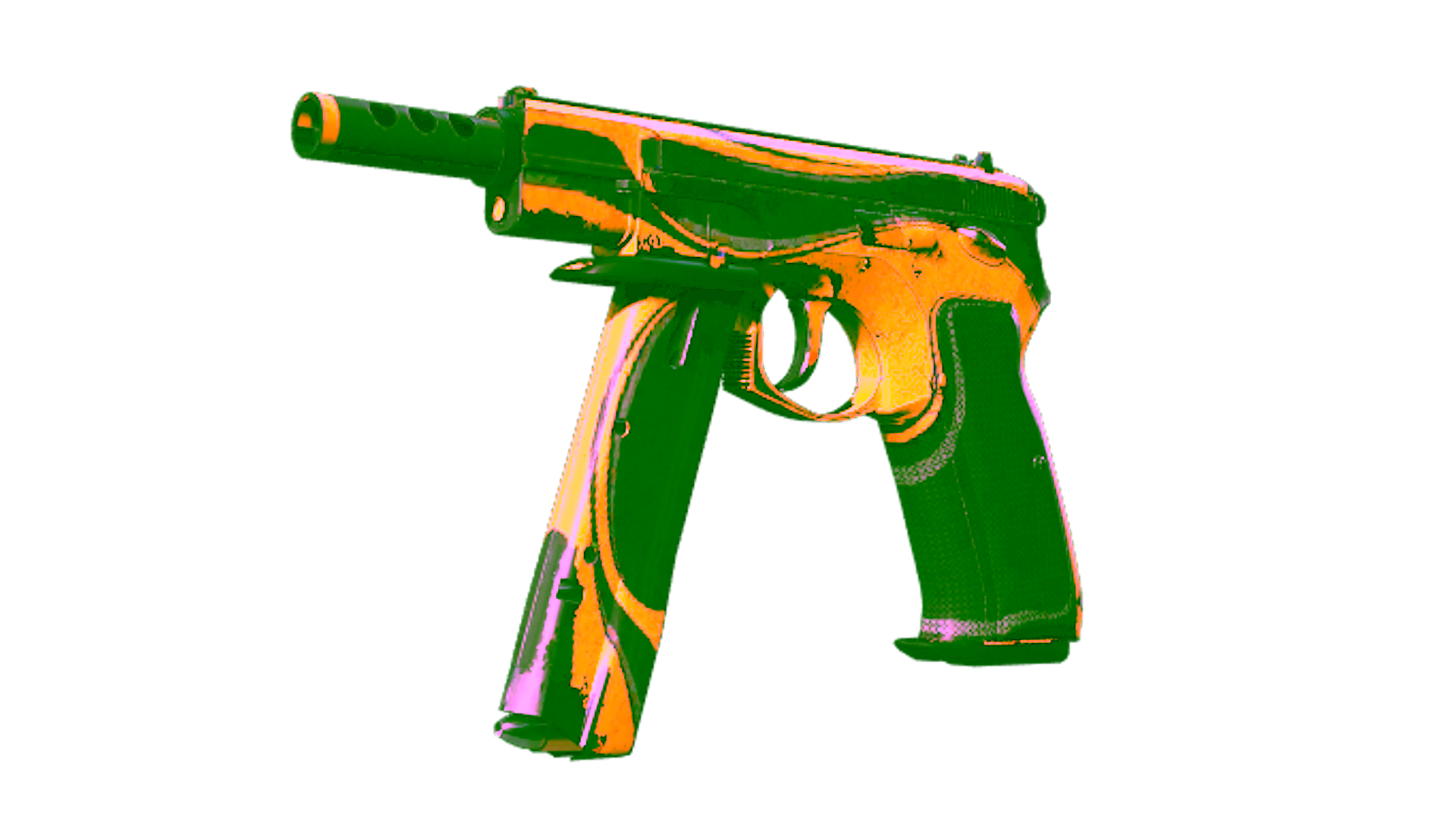 Display for CZ75-Auto | Yellow Jacket (Battle-Scarred)